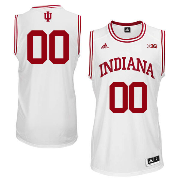 Customs Men Indiana Hoosiers College Basketball Jerseys Sale-White